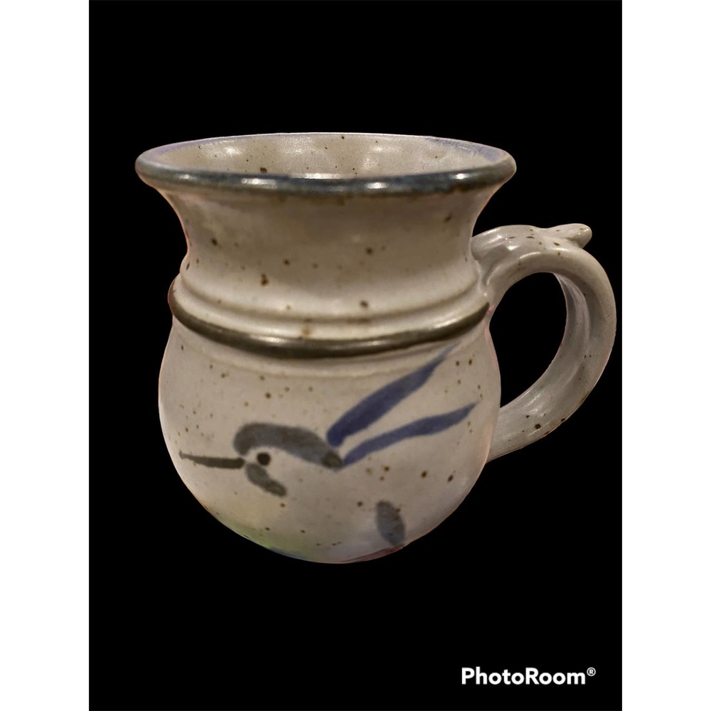Barbara Hanvill Pottery Signed Hummingbird Mug